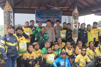 Dua komunitas ojek online di Sangatta berdialog bersama Kapolres Kutai Timur AKBP Fauzan Arianto di Markas Polres Kutim, Sabtu, 29 Agustus 2025. Foto: Dok. Humas Polres Kutim